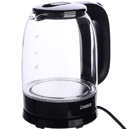 Электрический чайник 1,7л 2200Вт с подсветкой черный ZIMBER