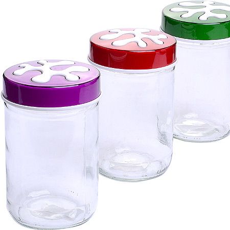 Емкость для сыпучих 660 мл разноцветная