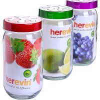 Емкость для сыпучих 1 л высокая, 3 предмета