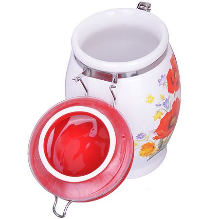 Банка для сыпучих 900 мл Маки