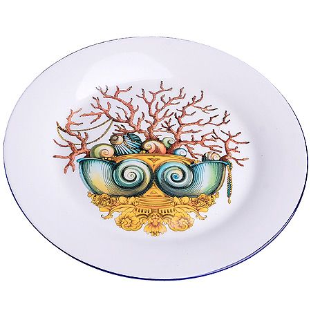 Блюдо круглое 25.5 см Страна чудес доломит 30821 LORAINE