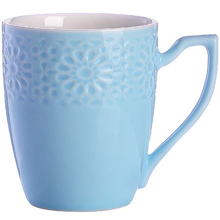 Набор кружек 7 предметов 220 мл на подставке голубой LORAINE