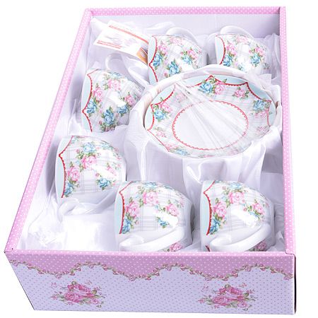 Чайный сервиз 12 предметов 220 мл ЦВЕТЫ 25925 LORAINE