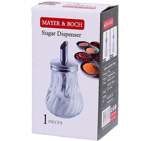Сахарница с дозатором 230 мл, стекло/нержавеющая сталь 40475 MAYERBOCH