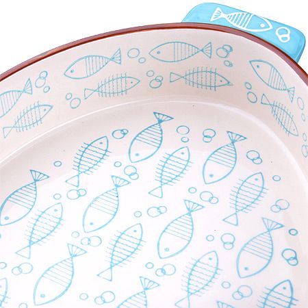 Форма для запекания 2,7 л керамика овальная, голубой LORAINE