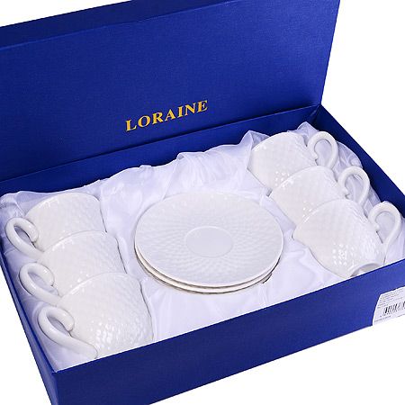 Кофейный набор 12 предметов 160 мл фарфор 008 LORAINE