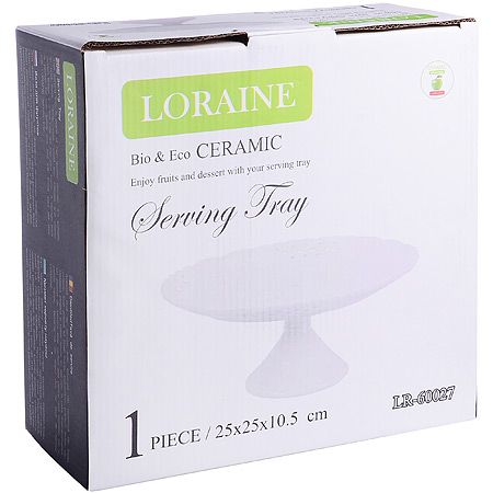 60027 Ваза для фруктов 25х25х10,5 см фарфор LR(х8)