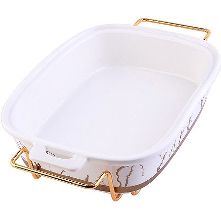 Мармит 3.2 л на 2 свечи с крышкой на подставке LORAINE