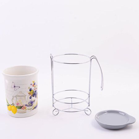 Подставка для столовых приборов, 3 предмета Утренняя свежесть доломит LORAINE 60198
