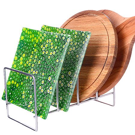 Подставка для тарелок и досок без поддона 23.5х12.5х12.5 см металл АЛТ409С