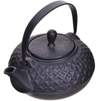 Заварочный чайник 800 мл, керамика, черный 28690 LORAINE