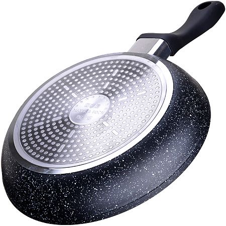 Сковорода 26 см мрам/крошка с крышкой MAYERBOCH 27683
