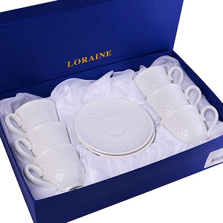 Кофейный набор 12 предметов 160 мл фарфор 007 LORAINE