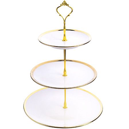 Конфетница 3х ярусная 15-20-25 см фарфор 013