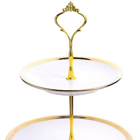 Конфетница 3х ярусная 15-20-25 см фарфор 013