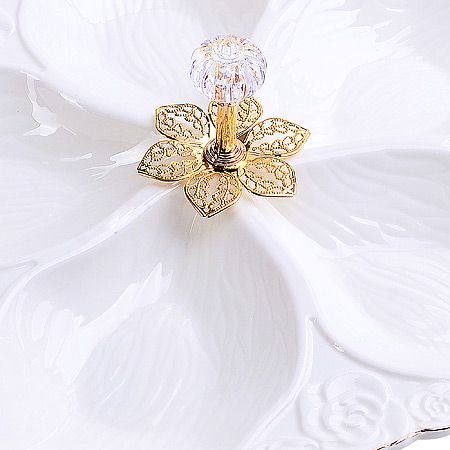 Менажница фарфор 5 секций 30х30х3 см LORAINE