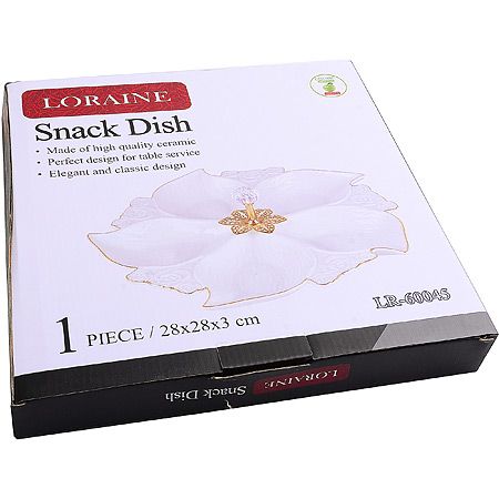 Менажница фарфор 5 секций 30х30х3 см LORAINE