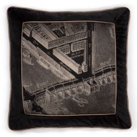 Подушка декоративная Art&Decor на молнии, 45х45 см, 100% шелк, ручная шелкография FAB_06_45 EMPIRE DESIGN
