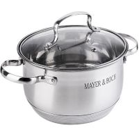 Кастрюля 2,9 л из нержавеющей стали, с крышкой 947 Mayer&Boch