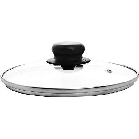 Крышка стеклянная с металлическим ободком 20 см TimA