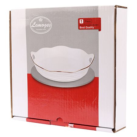 Блюдо сервировочное для подачи 25x24 см фарфор LORAINE 90015-134S