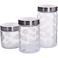 Банки для сыпучих продуктов 3 предмета 1,7+1,25+0,85 л Mayer&Boch