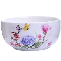 Супница керамическая 580 мл Бабочки доломит 25626 LORAINE