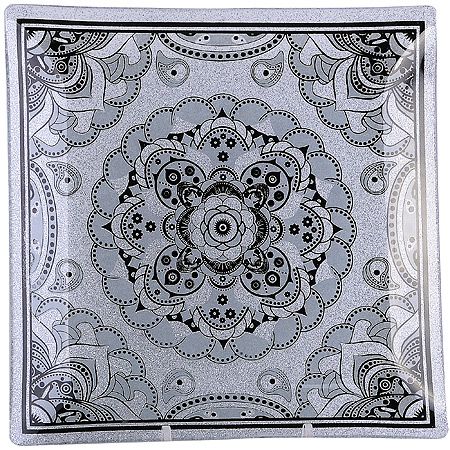 Набор квадратных тарелок из 7 шт, серебристый 2005-01