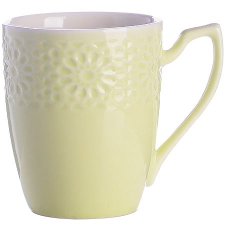 Набор кружек 7 предметов 220 мл на подставке зеленый LORAINE