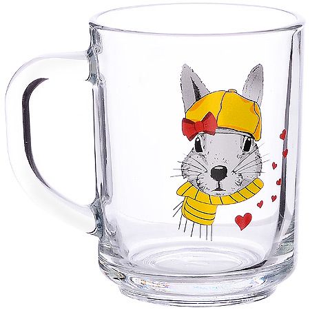 Кружка для чая 200 мл 'Зайцы стиляги'