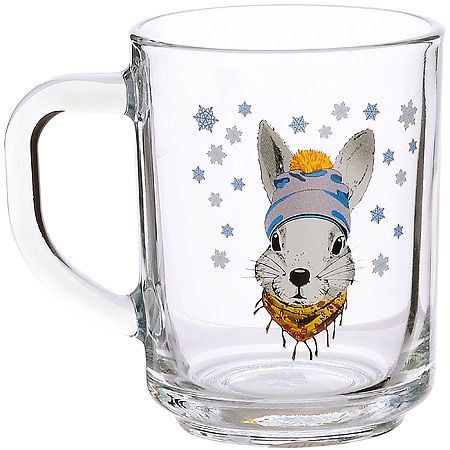 Кружка для чая 200 мл 'Зайцы стиляги'