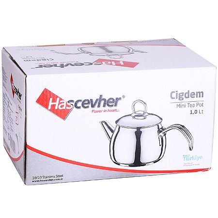 Чайник из нержавеющей стали 1л ТУРЦИЯ 80470 Hascevher