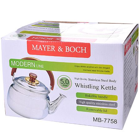 Чайник со свистком 5л Mayer&Boch