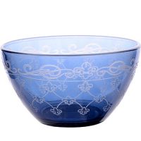 Салатник малый 'Ночное небо' 322-1-Н7Г-1 Гусь-Хрустальный