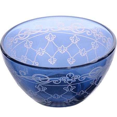 Салатник малый 'Ночное небо' 322-1-Н7Г-1 Гусь-Хрустальный