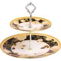 Горка-конфетница голубая 24 см, стекло 253-1