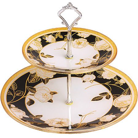 Горка-конфетница голубая 24 см, стекло 253-1