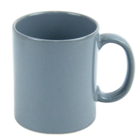 Кружка керамическая 320 мл цилиндр, цвет серый KPST10-GY