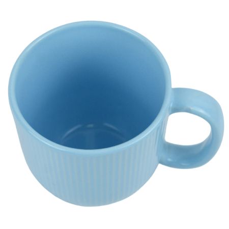 Кружка керамическая 340 мл волна, цвет голубой KPRI10-BL