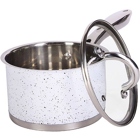 Ковш с крышкой 16 см 2л белый Mayer&Boch