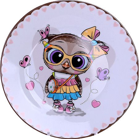 Детский набор посуды, 3 предмета, Совенок 60410 LORAINE