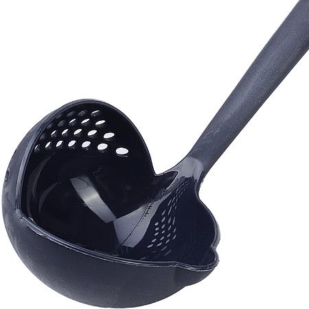 Половник пластик BPA Free серый/зеленый