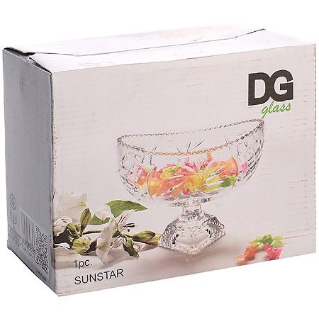 Ваза для конфет SUNSTAR на ножке 330 мл 7110