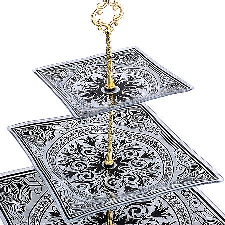 Этажерка 3-х ярусная, квадрат 7021-302