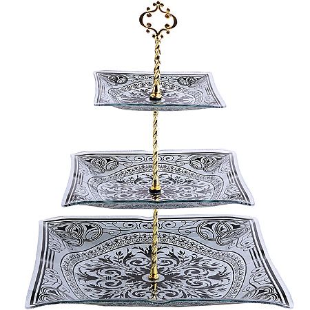 Этажерка 3-х ярусная, квадрат 7021-302