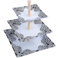 Ваза для фруктов КРУЖЕВО-11 3-х ярусная 163803