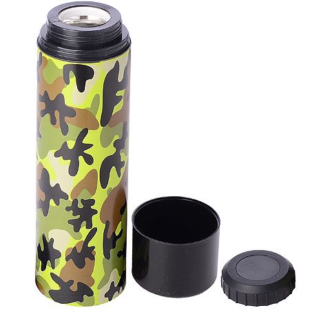 Термос 410 мл пластик Хаки HEREVIN