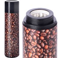Термос 410 мл пластик Зерна кофе