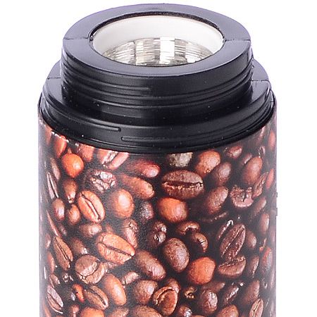Термос 410 мл пластик Зерна кофе