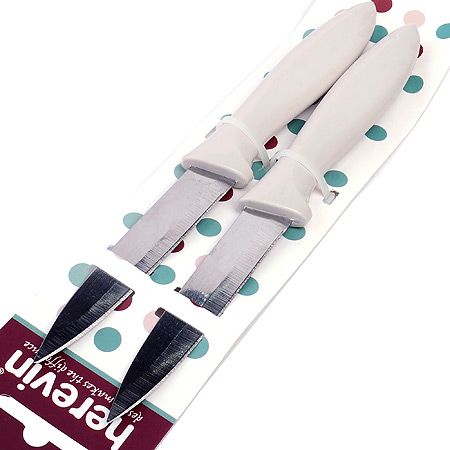 Набор овощных ножей 9 см 2 предмета, красный/серый
